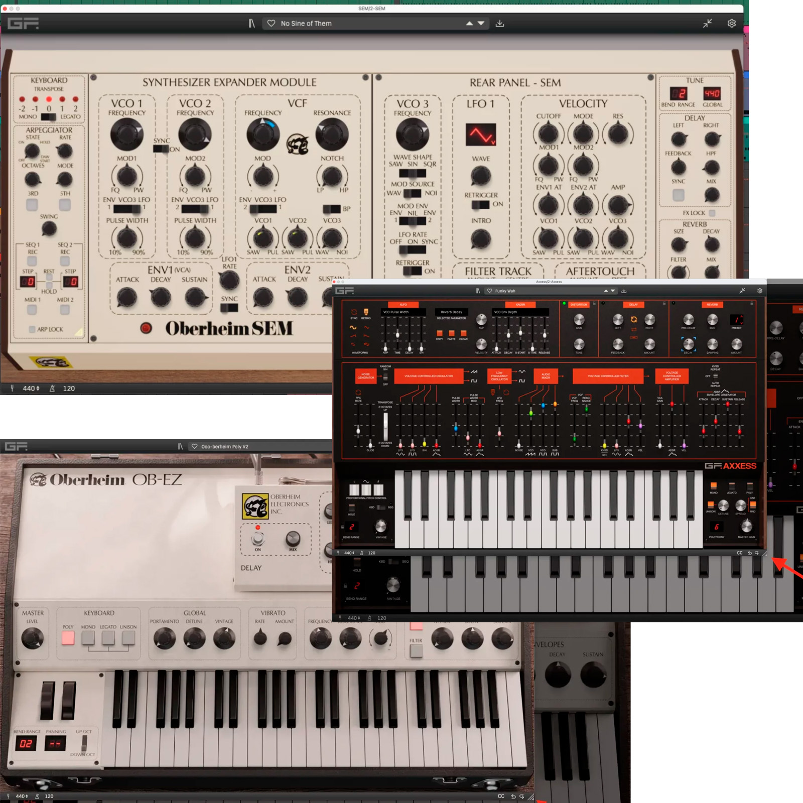 GForce TRIO Bundle (Oberheim SEM, Oberheim OB-EZ, Axxes
